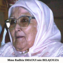 y RADHIA SMAOUI NEE BELAJOUZA